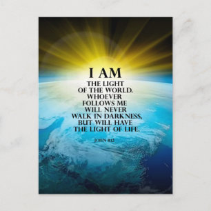 John-8:12 Postkarte