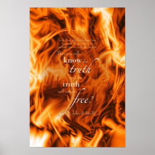 John 8:31-32 poster