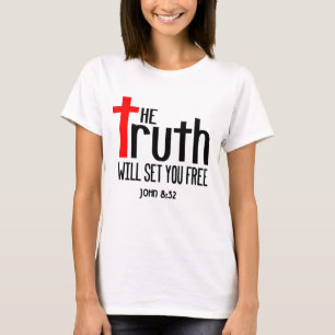 John 8:32 Die Wahrheit wird dir Set T-Shirt