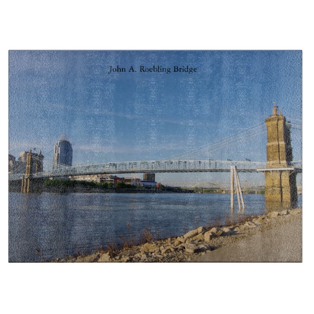 John A. Roebling Bridge Schneidebrett (Vorderseite)