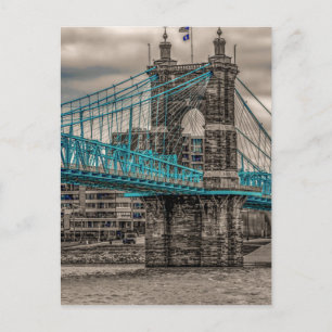 John A Roebling Suspension Bridge 2 Postkarte