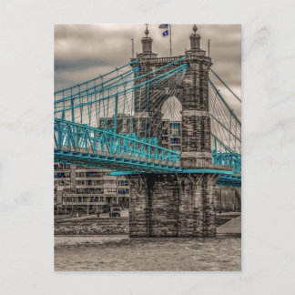 John A Roebling Suspension Bridge 2 Postkarte