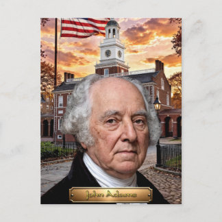 John Adams: 2. Präsident der Vereinigten Staaten Postkarte