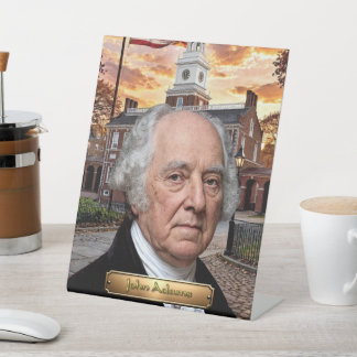 John Adams: 2. Präsident der Vereinigten Staaten Sockelschild