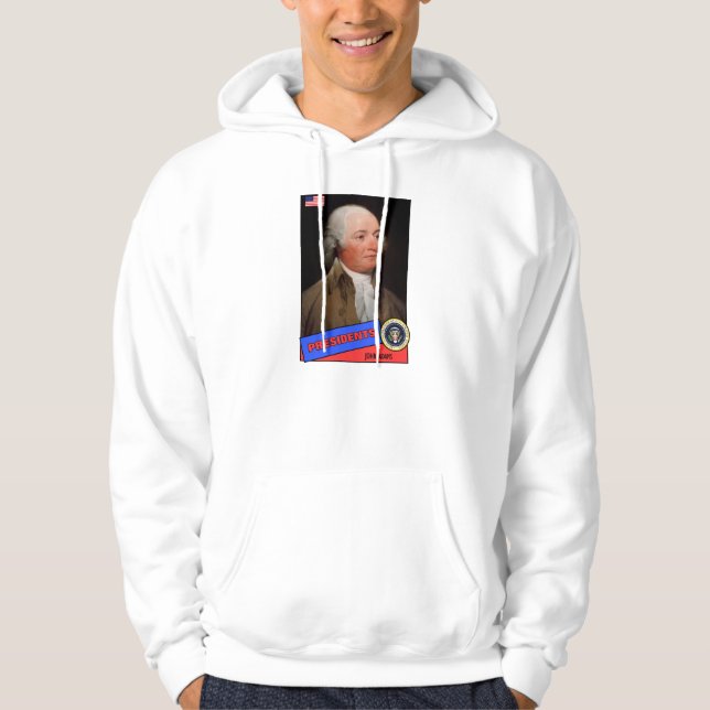 John Adams Baseball Card Hoodie (Vorderseite)