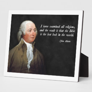John Adams Bible Fotoplatte