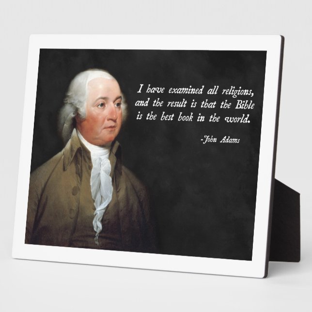 John Adams Bible Fotoplatte (Seite)