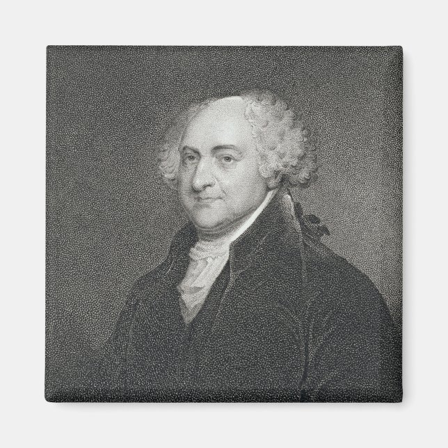 John Adams, eingraviert von James Barton Longacre  Magnet (Vorne)
