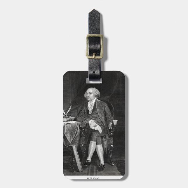 John Adams Gepäckanhänger (Vorderseite vertikal)