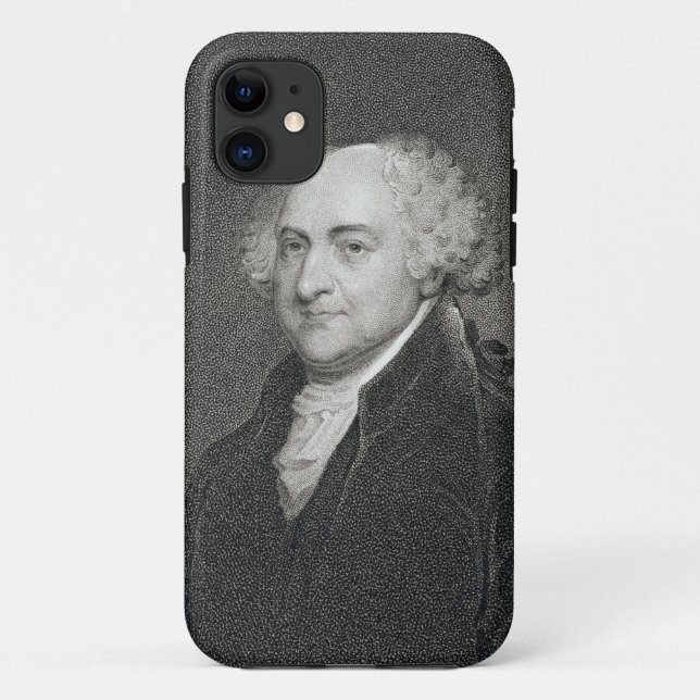 John Adams, graviert von James Barton Longacre Case-Mate iPhone Hülle (Rückseite)