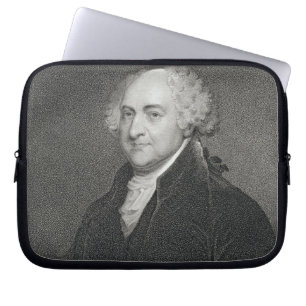 John Adams, graviert von James Barton Longacre Laptopschutzhülle