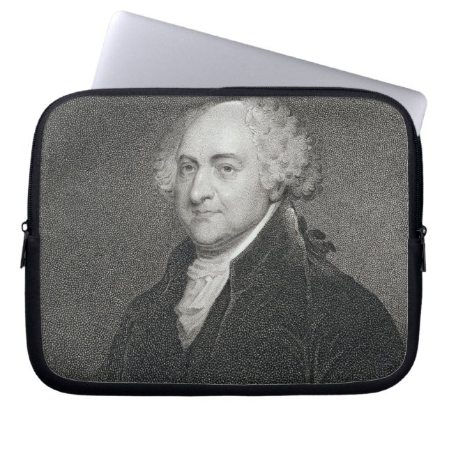 John Adams, graviert von James Barton Longacre Laptopschutzhülle (Vorderseite)