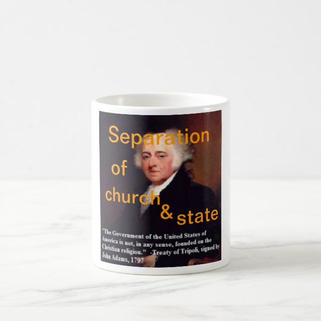 John Adams ist von diesen BS krank Kaffeetasse (Mittel)