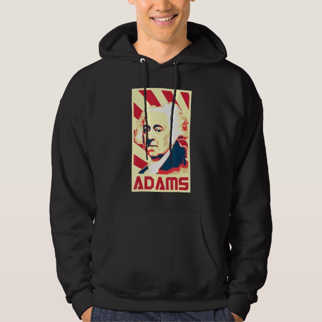 John Adams Retro Propaganda Hoodie (Vorderseite)