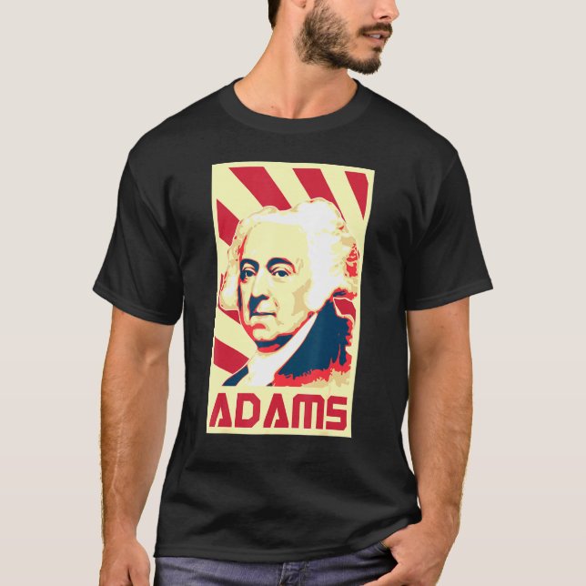 John Adams Retro Propaganda T-Shirt (Vorderseite)