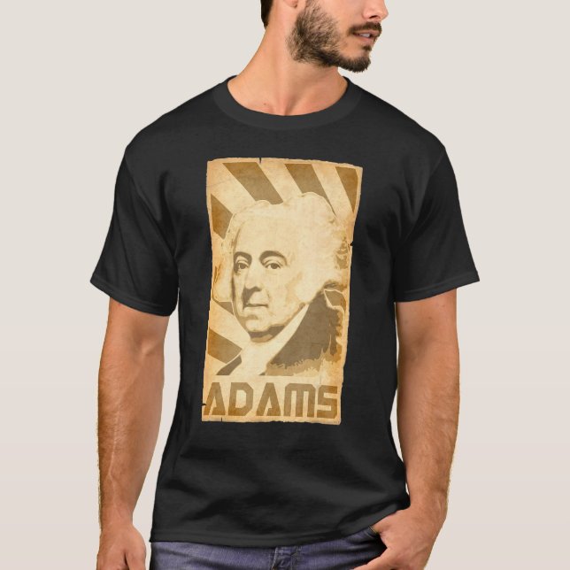 John Adams Torn Poster T-Shirt (Vorderseite)