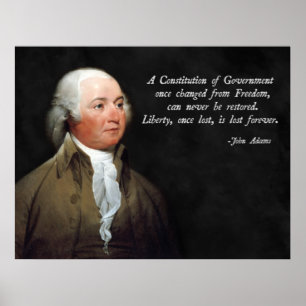 John Adams-Verfassung Poster