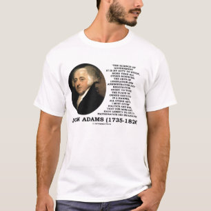 John Adams-Wissenschaft der Regierungs-Aufgabe zum T-Shirt