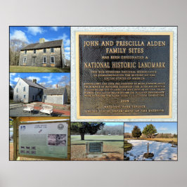 John and Priscilla Alden Family Sites Poster