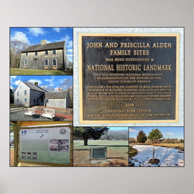 John and Priscilla Alden Family Sites Poster (Vorne)