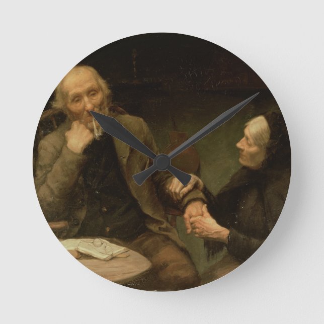 John Anderson, mein Jo, 1894 (Öl auf Leinwand) Runde Wanduhr (Vorderseite)