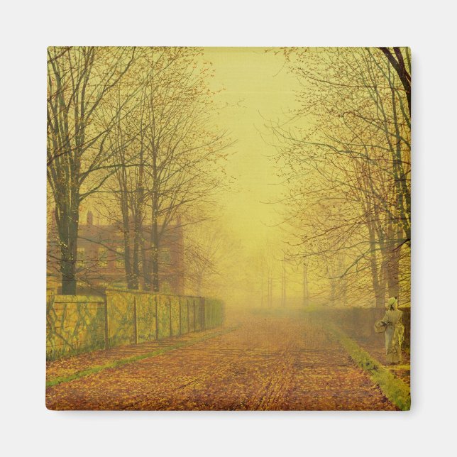 John Atkinson Grimshaw | Abend Glow, c.1884 (Öl) Magnet (Vorne)