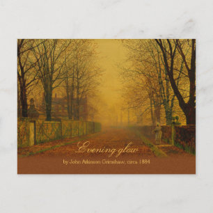 John Atkinson Grimshaw Abend Glow CC0869 Postkarte