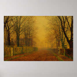 John Atkinson Grimshaw Abend Glow CC0871 Poster