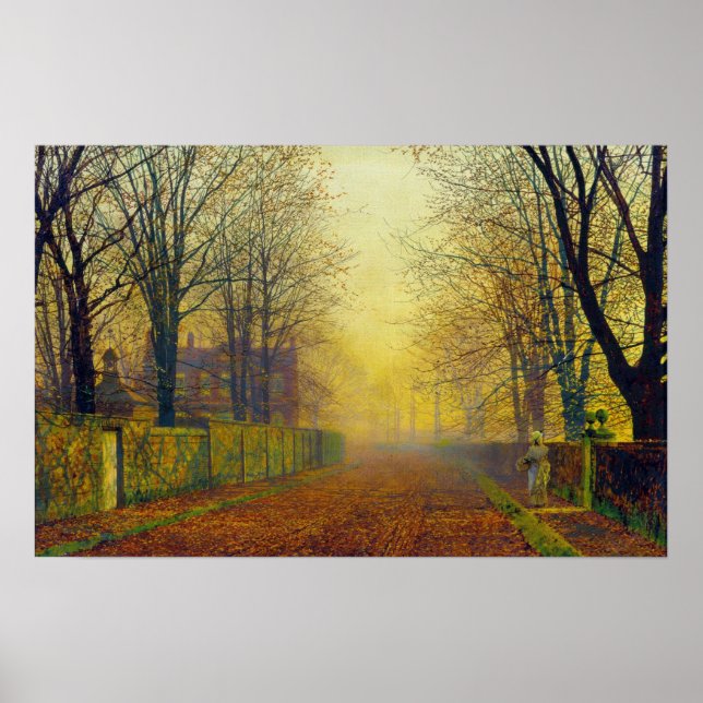 John Atkinson Grimshaw Abend Glow Poster (Vorne)