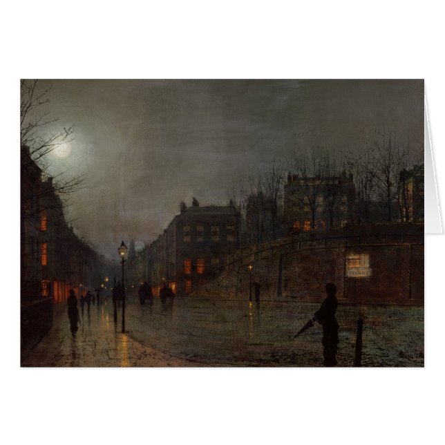 John Atkinson Grimshaw | Auf Zuhause in Dusk, 1882 (Vorderseite (Horizontal))