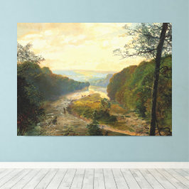 John Atkinson Grimshaw - Das Wharfe-Tal Leinwanddruck