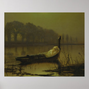 John Atkinson Grimshaw - Die Dame von Shalott Poster