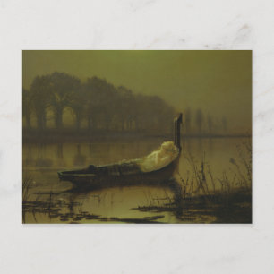 John Atkinson Grimshaw - Die Dame von Shalott Postkarte
