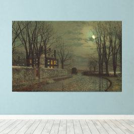 John Atkinson Grimshaw - Die Wende der Straße Leinwanddruck