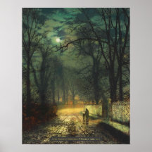 John Atkinson Grimshaw Eine mondbeleuchtete Spur 1