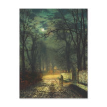 John Atkinson Grimshaw Eine mondbeleuchtete Spur 1