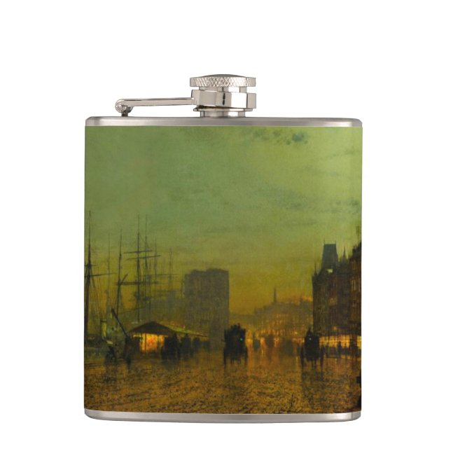 John Atkinson Grimshaw Glasgow Docks Flachmann (Vorderseite)