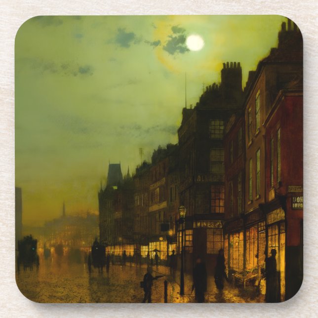 John Atkinson Grimshaw Glasgow Docks Getränkeuntersetzer (Vorderseite)
