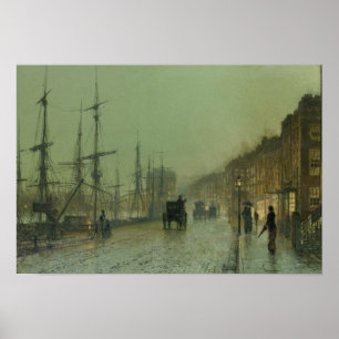 John Atkinson Grimshaw - Glasgow Docks Poster