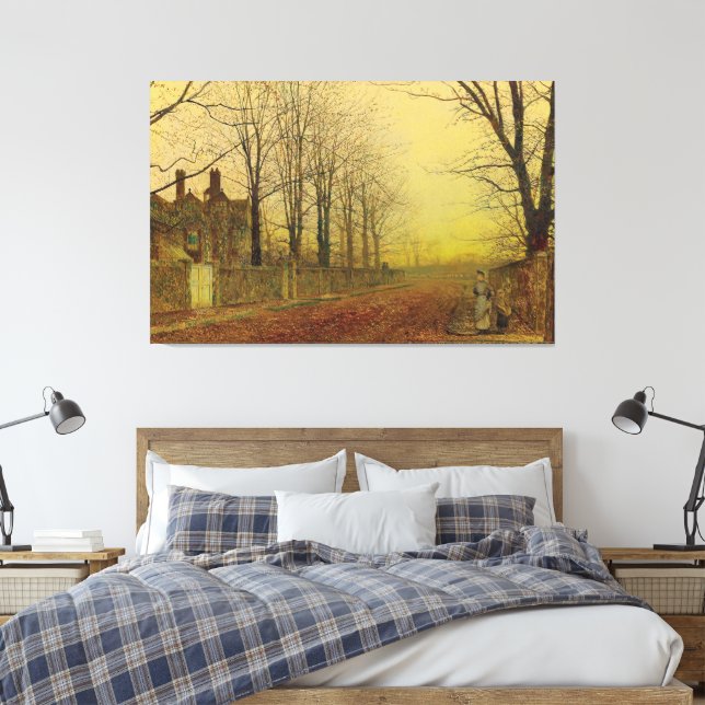 John Atkinson Grimshaw - Herbstlicher Ruhm  Leinwanddruck (Insitu (Schlafzimmer))