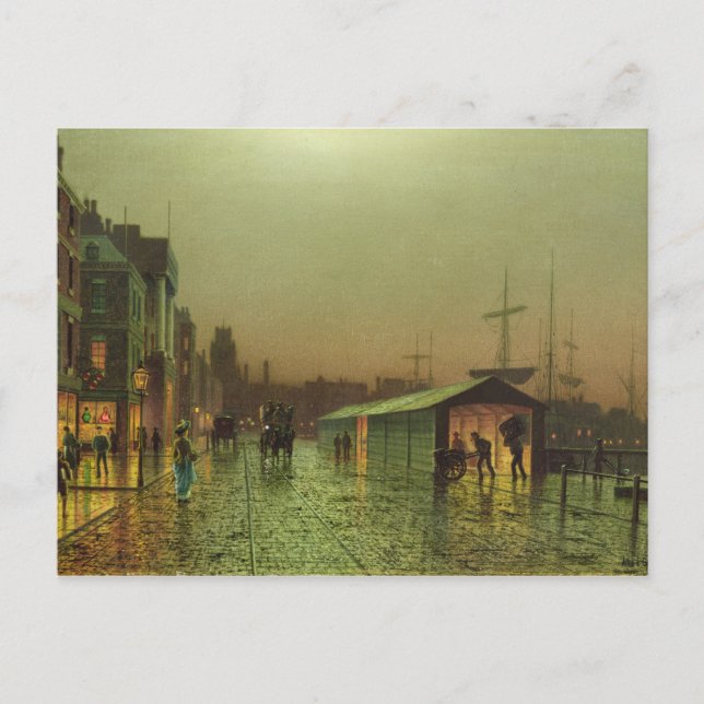 John Atkinson Grimshaw | Liverpool Docks Postkarte (Vorderseite)