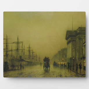 John Atkinson Grimshaw Liverpool Docks Zoll H Fotoplatte
