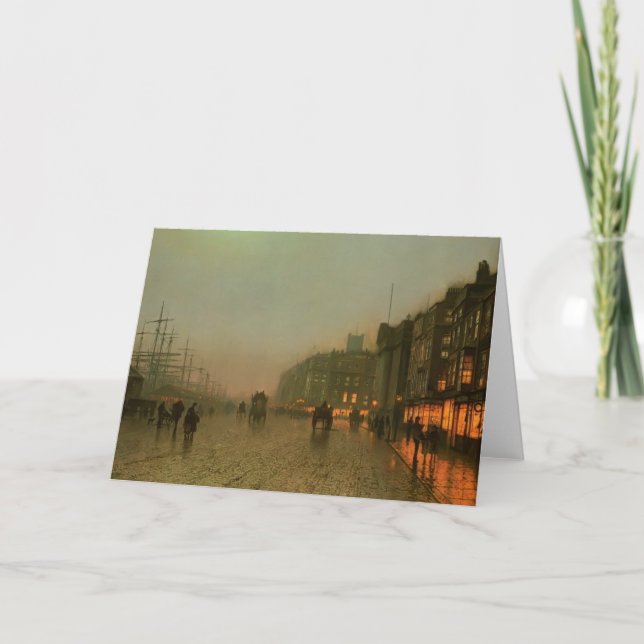 John Atkinson Grimshaw- Liverpool von Wapping Karte (Vorderseite)