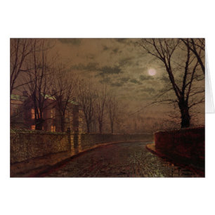 John Atkinson Grimshaw   Moonlit Street Scene, 188