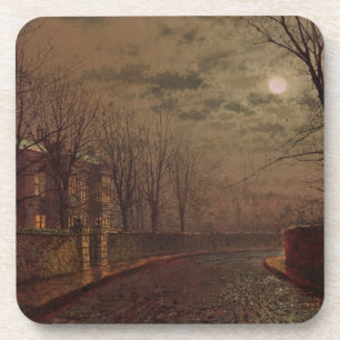 John Atkinson Grimshaw Moonlit Street Scene, 188 Getränkeuntersetzer