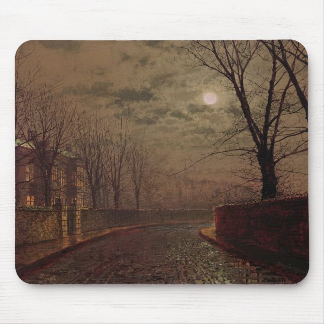 John Atkinson Grimshaw| Moonlit Street Scene, 188 Mousepad (Vorne)