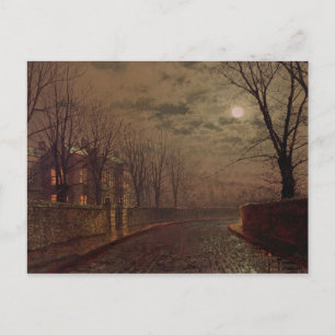 John Atkinson Grimshaw   Moonlit Street Scene, 188 Postkarte