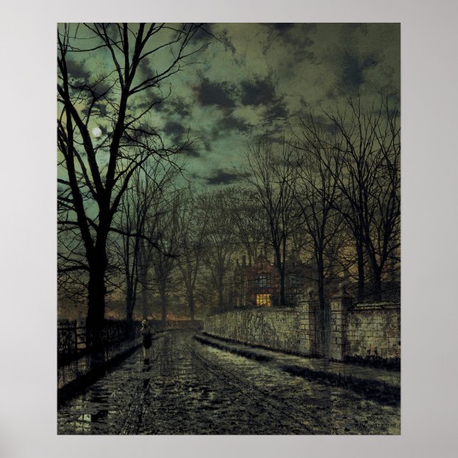 John Atkinson Grimshaw - November Poster (Vorne)