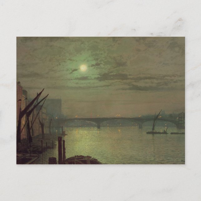 John Atkinson Grimshaw | Southwark Bridge, 1882 (o Postkarte (Vorderseite)