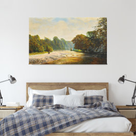 John Atkinson Grimshaw - Stepping Stones, Bolton  Leinwanddruck